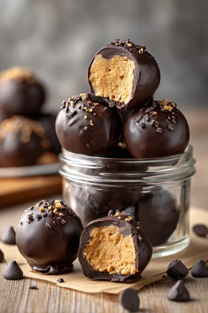 3 Ingredient High Protein Peanut Butter Balls