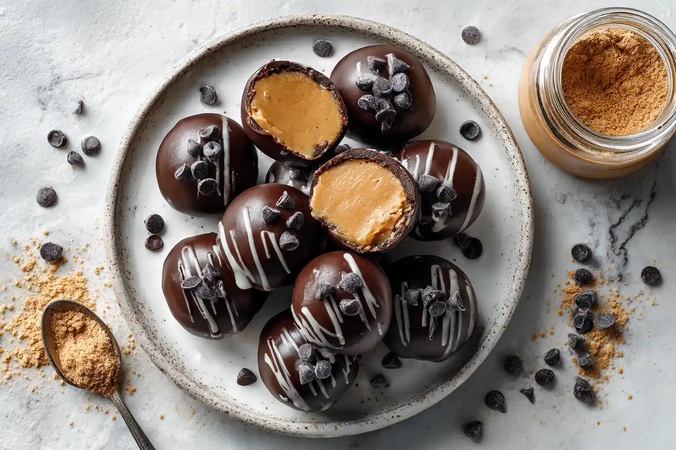 3 Ingredient High Protein Peanut Butter Balls