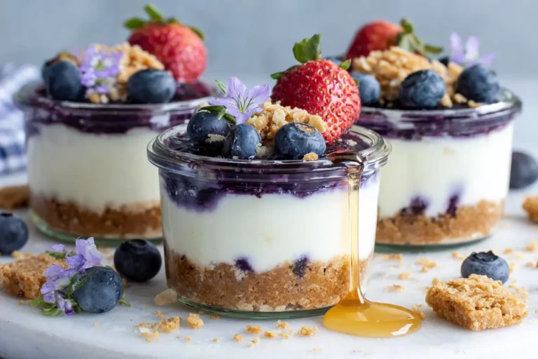 No Bake High Protein Cheesecake Cups