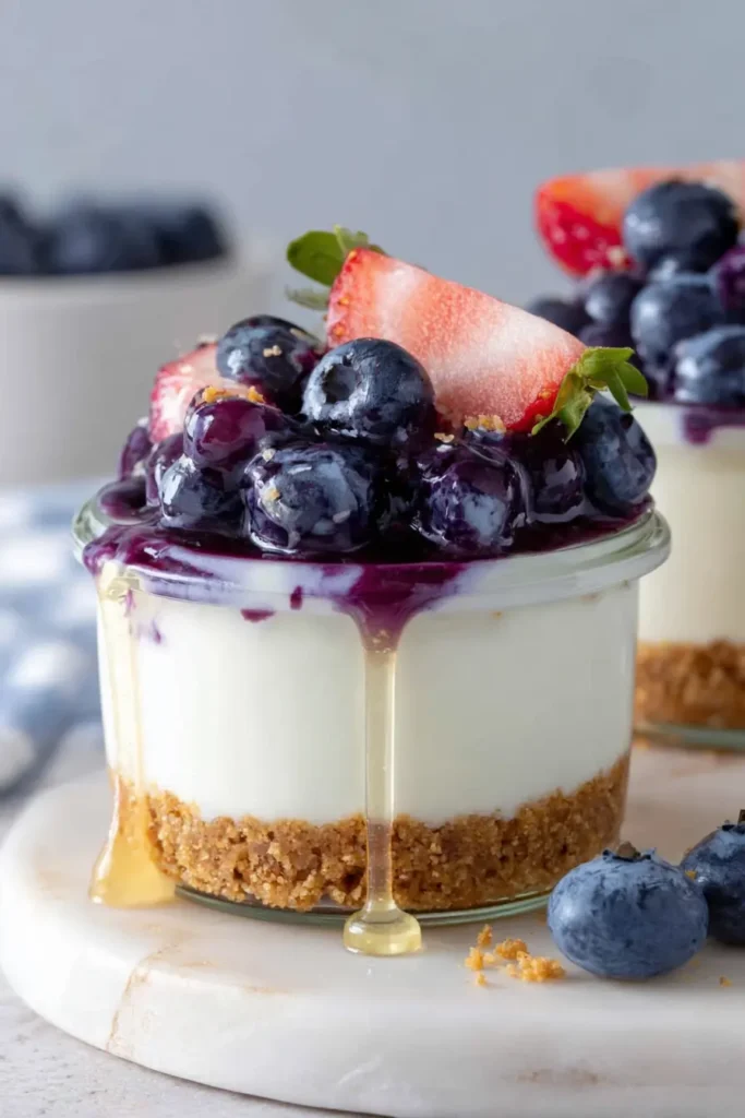 No Bake High Protein Cheesecake Cups