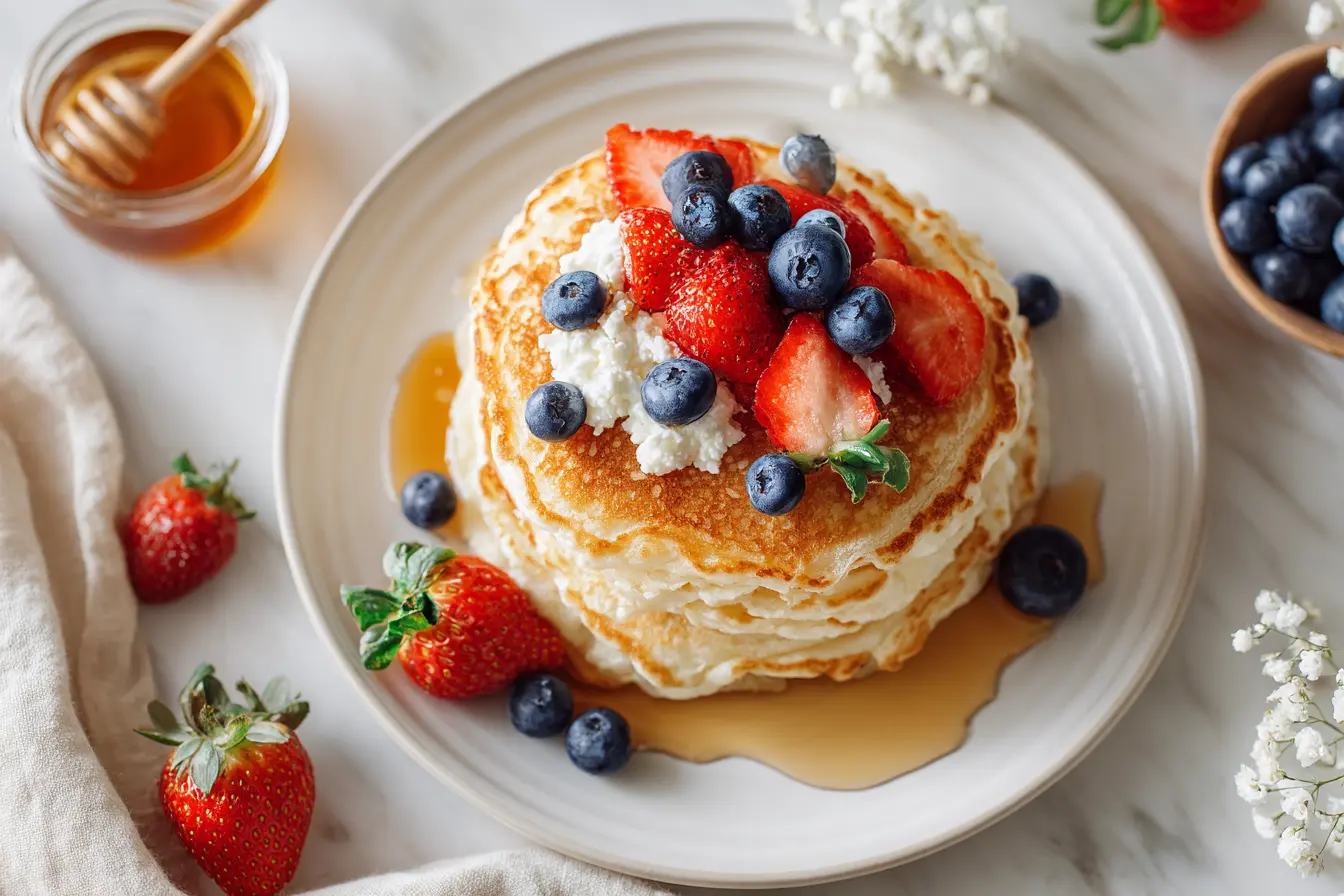 high protein cottage cheese pancakes